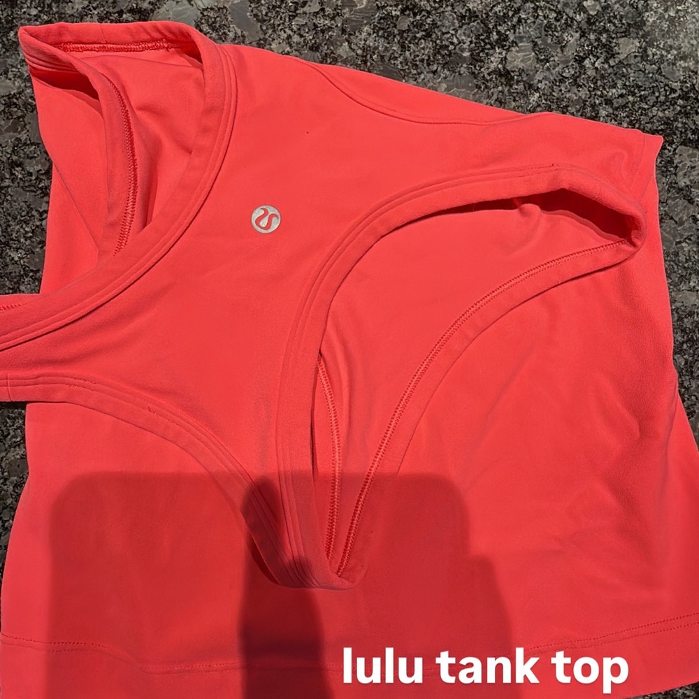 lululemon athletica Vibrant Red Tank Top